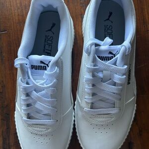 Puma Classic White Lace-Up Sneakers